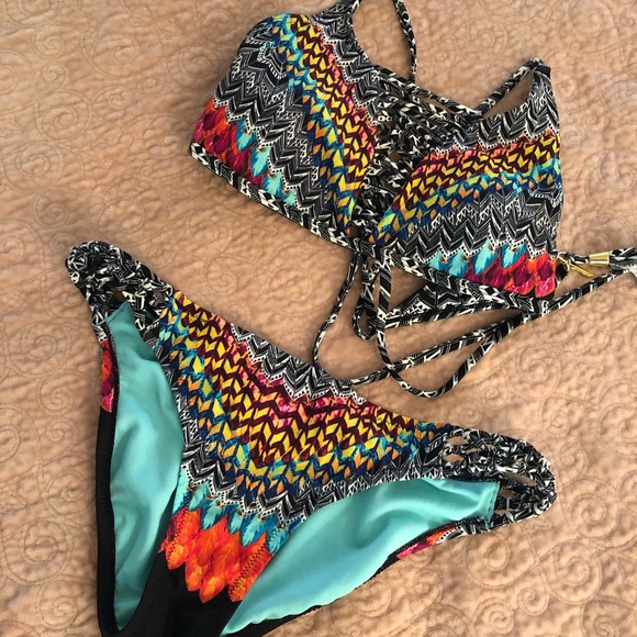 Jessica Simpson Other - Jessica Simpson bikini w/ reversible top